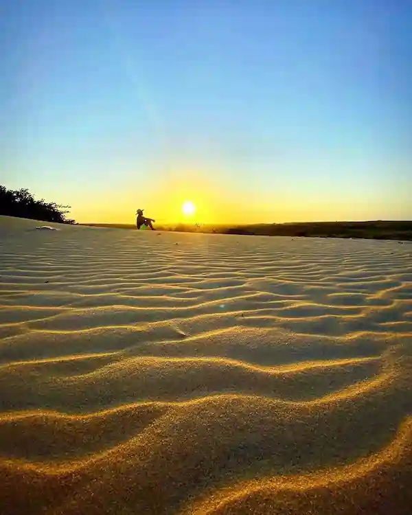 Dunas de Itaúnas vistas de cima em Conceição da Barra ES
