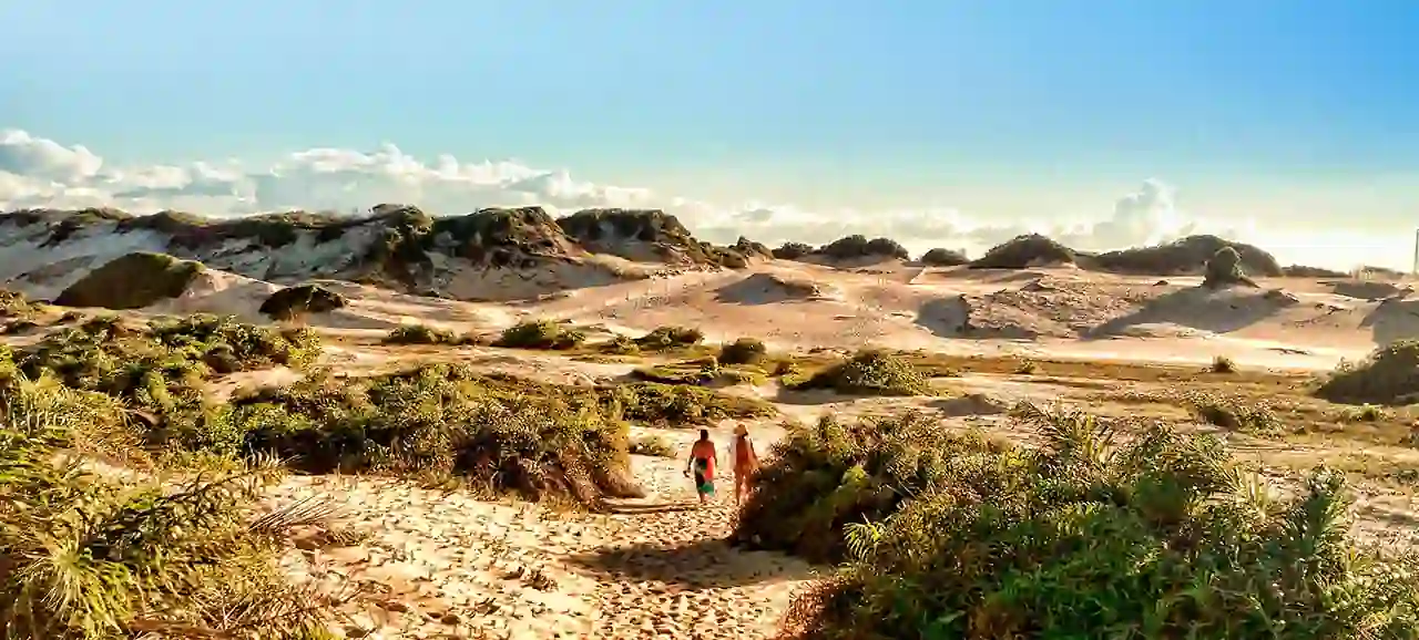 Vista de cima das dunas de Itaúnas, Espírito Santo